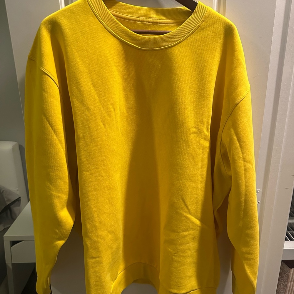 lululemon athletica Steady State Crew Sweatshirt in Bright Yellow